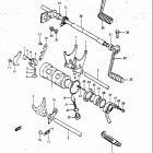 GS1100GL 1982-1983 Механизм  переключения передач