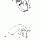 GS750T 1982-1983 Headlamp housing - front fender