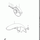 GR650, X TEMPTER 1983 Headlamp housing - front fender