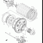 GS550E, ES 1983 Сцепление