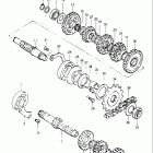 GN250 1982-1983 Трансмиссия