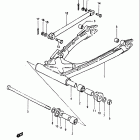 GS1100E,ES 1982-1983 Маятник задний