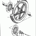 GS1100GK 1982-1983 Переднее колесо
