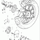 DR125 1982-1983 Заднее колесо