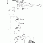RM250 1982-1983 Right handle switch
