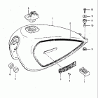 GS450TX 1983 Топливный бак