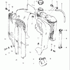 RM125 1983 Радиатор