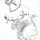 JR50R 1983 Ручной стартер