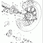 DR250 1982-1983 Заднее колесо