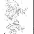 GS550E, ES 1983 Cover headlamp - front fender