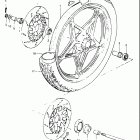 GS750E 1982 Переднее колесо