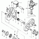 RM465 1981-1982 Коленвал