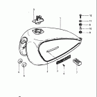 GS450T,-TX 1981-1982 Топливный бак (модель X)