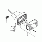 DR500 1981-1982 Задний фонарь