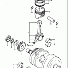 GS450T,-TX 1981-1982 Коленвал