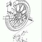 DR500 1981-1982 Переднее колесо