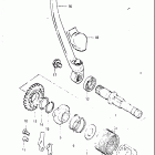 RM125 1981-1982 Кик стартер