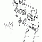 DR500 1981-1982 Механизм  переключения передач