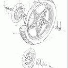 GS650E 1981-1982 Переднее колесо