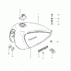 GS650GL 1981-1982 Топливный бак (модель X)