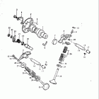 GN400T 1982 Распределительный вал-клапана