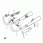 GS450T,-TX 1981-1982 Глушитель
