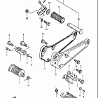 GS450T,-TX 1981-1982 Footrest (model x