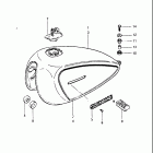 GS550L 1981-1982 Топливный бак (модель X)