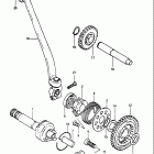 DR500 1981-1982 Кик стартер
