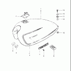GS650E 1981-1982 Топливный бак (модель X)