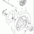 GS650G 1981-1982 Заднее колесо