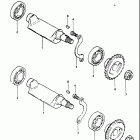 DR500 1981-1982 Балансир кривошипа