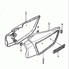 GS650GL 1981-1982 Frame cover (model z)