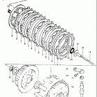 RM125 1981-1982 Сцепление