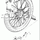 RS175 1980-1982 Front wheel (model x