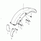 DR500 1981-1982 Заднее крыло