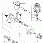 RM125 1981-1982 Crankshaft (model x)