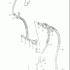 GS650E 1981-1982 Передние тормозные трубки