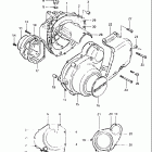 GS650E 1981-1982 Crankcase cover (~e.no.103836)
