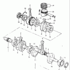 GS650E 1981-1982 Коленвал