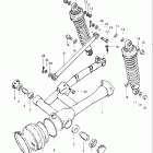 GS650G 1981-1982 Маятник задний