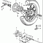 DR500 1981-1982 Заднее колесо