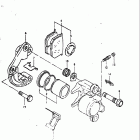 GS550T 1981 Передний суппорт тормозной