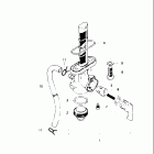 TS125 1980-1981 Топливный кран