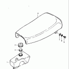 JR50 1978-1981 Oil tank - seat
