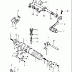 TS185 1980-1981 Механизм  переключения передач