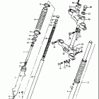 TS100 1980-1981 Передняя вилка