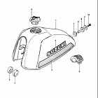 TS185 1980-1981 Fuel tank (ts185x)