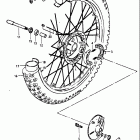 RM250 1981 Переднее колесо