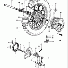 PE250 1980-1981 Заднее колесо